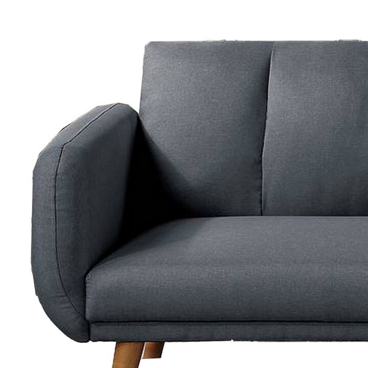 Light Gray Adjustable Upholstered Sofa