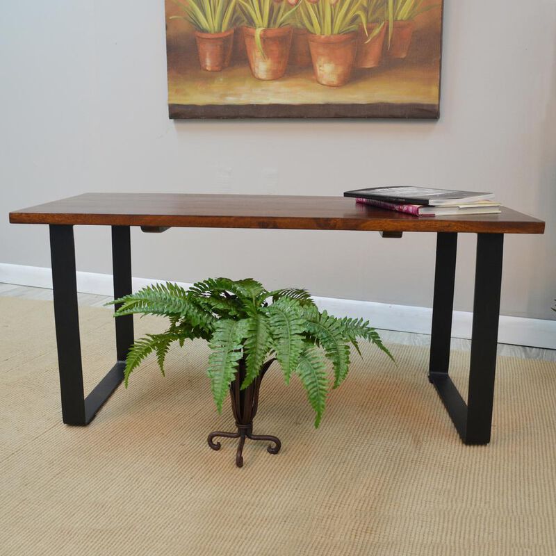 Carolina Living Braden Bench - Chestnut/Black