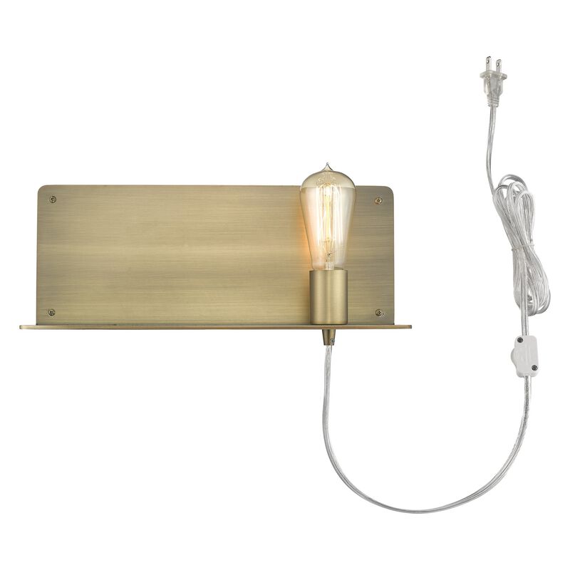 Hivvago Dull Gold Shelf Wall Light