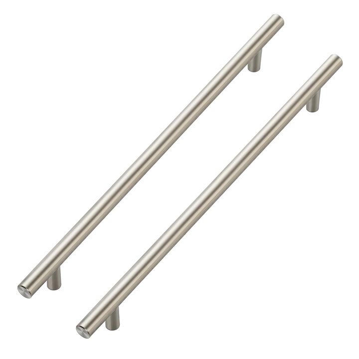 JOY DECOR 10 Pack Cabinet Handles, Brushed Nickel Cabinet Pulls, 10 in Hole Center Kitchen Cabinet Handles, Stainless Steel T Ba