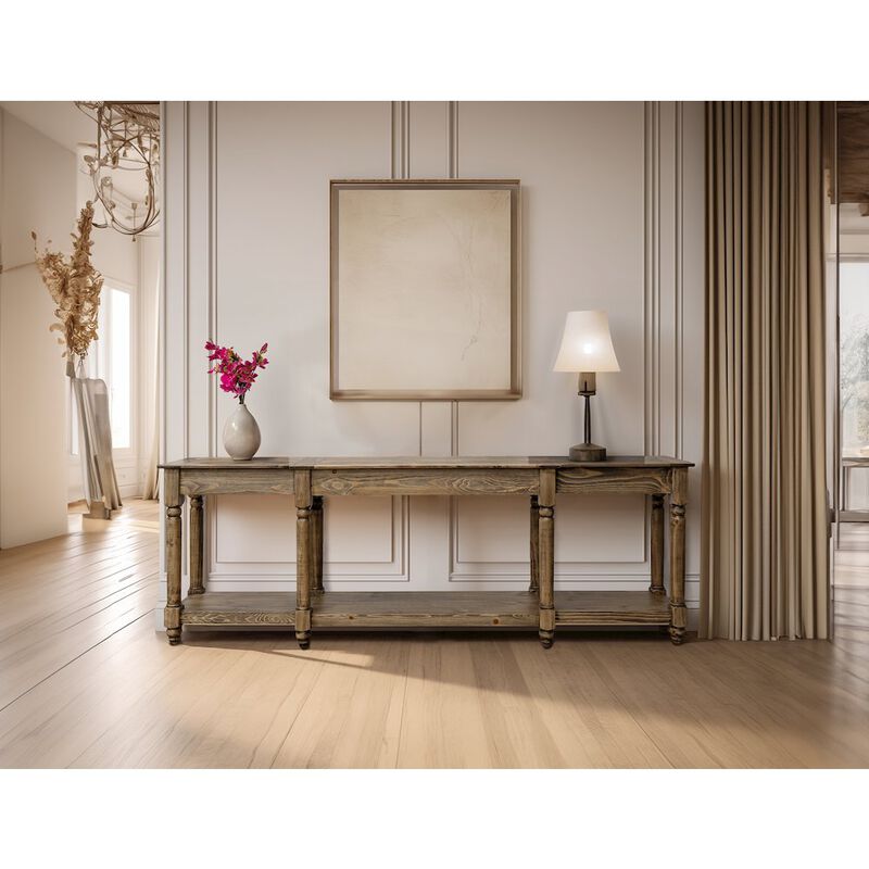 Casa Rocio Tiffany Sofa Table, Sepia Brown image number 1