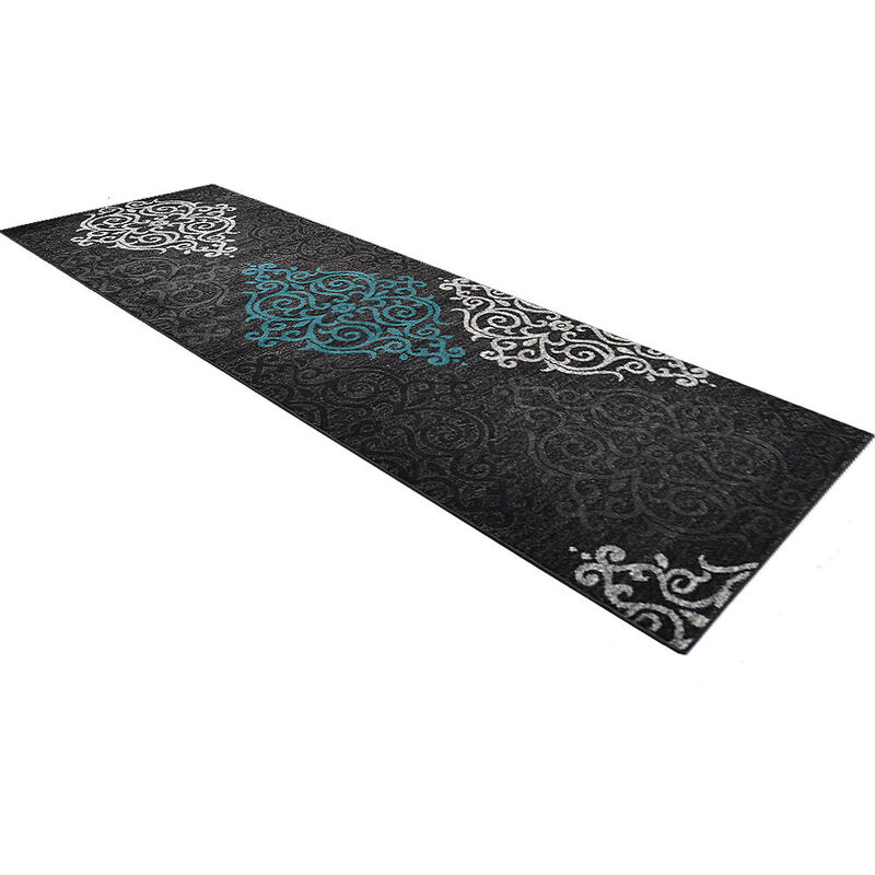 RUGSOTIC CARPETS MACHINE MADE HEATSET POLYPROPYLENE AREA RUGS  - Runner Shape, Contemporary Modern Design, Midium Pile Machine Made Area Rugs (M00039) image number 2
