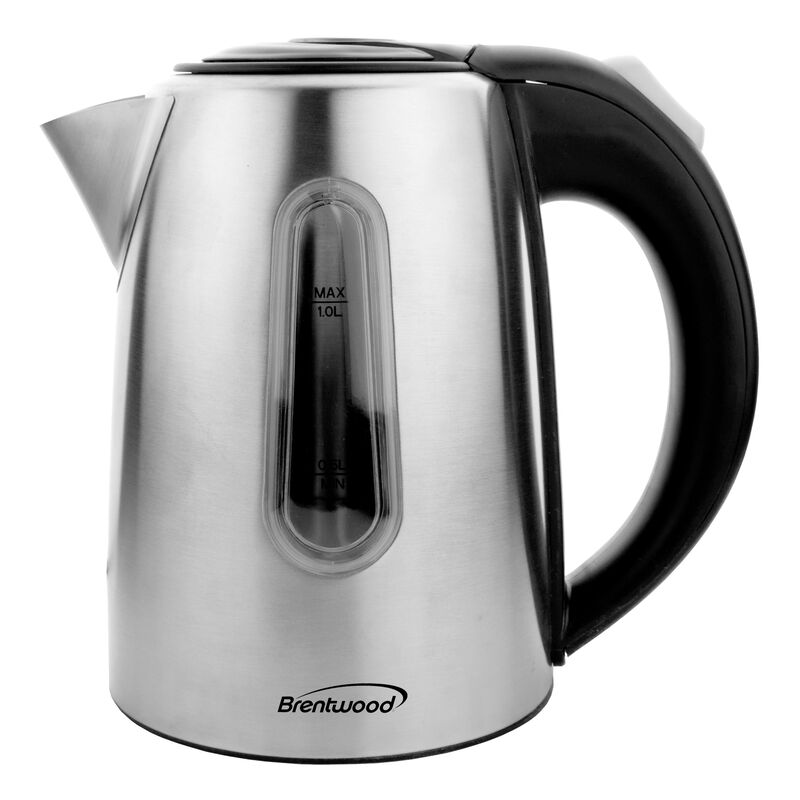 Brentwood 1 Liter Stainless Steel Cordless Electric Kettle
