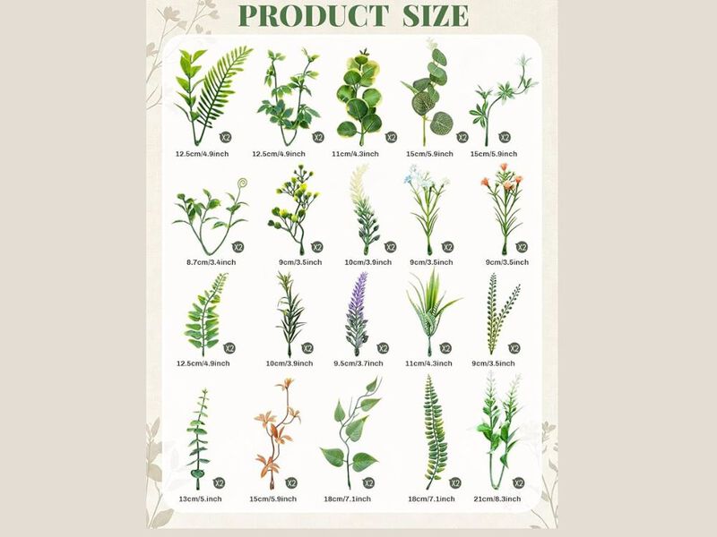 40 Piece Green Artificial Hanging Flowers Wedding Centerpiece Decor image number 2