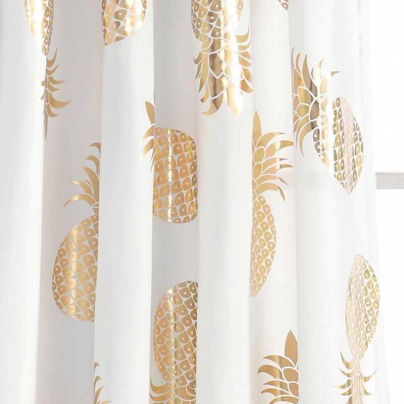 Pineapple Toss Window Curtain Panels Gold 52X84 Set image number 3