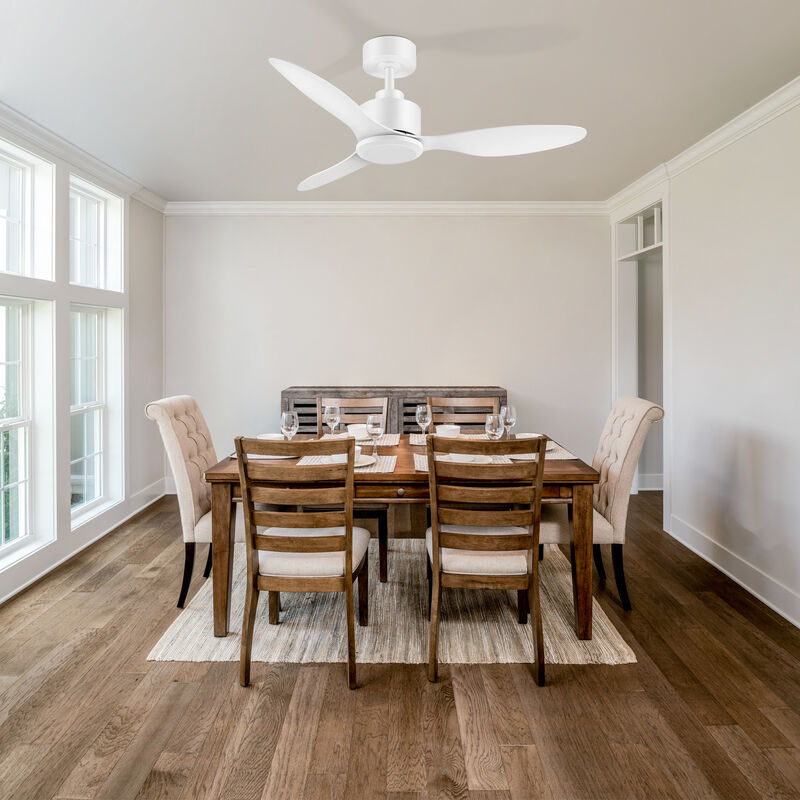Breezary 42" Ceiling Fan No Light, 3 Blades, DC Motor, 6 Speeds, Remote Control, Reversible image number 8