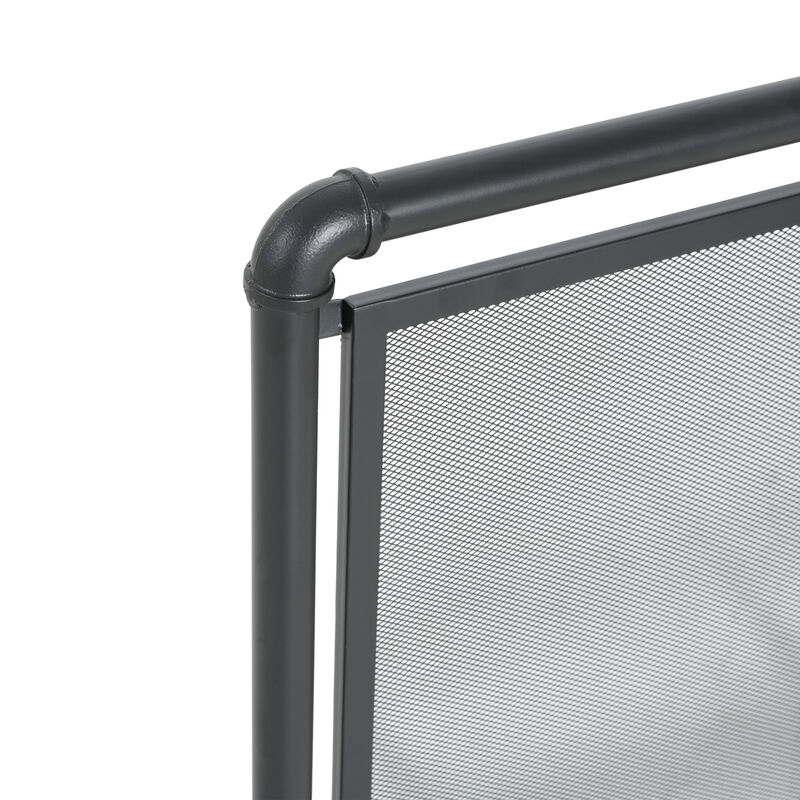 Christopher Knight Home Harva Mid-Century Modern Iron Single Panel Fireplace Screen image number 8