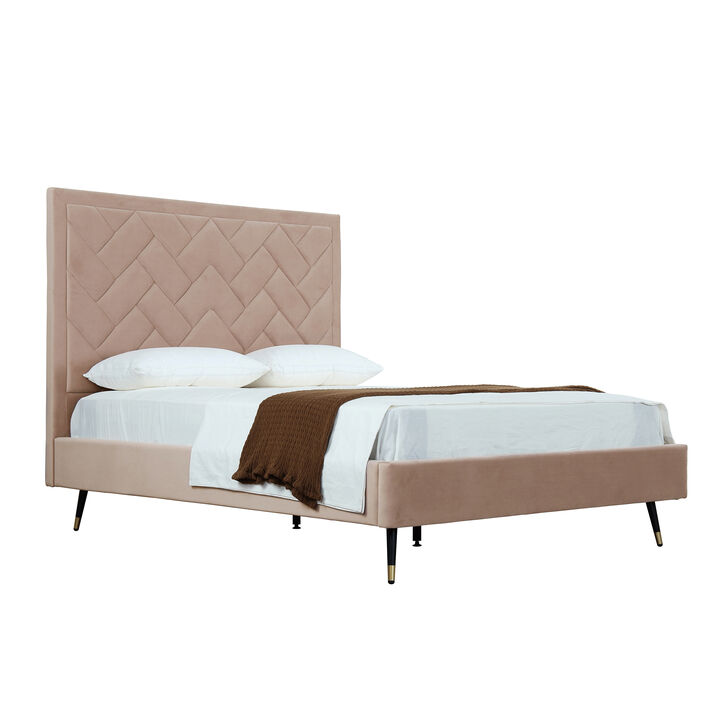 Crosby Tan Queen Bed