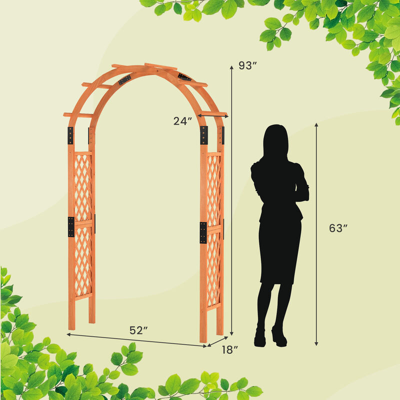 Garden Arch Arbor for Climbing Plants to Support Vines and Enhance Outdoor Landscaping Decor