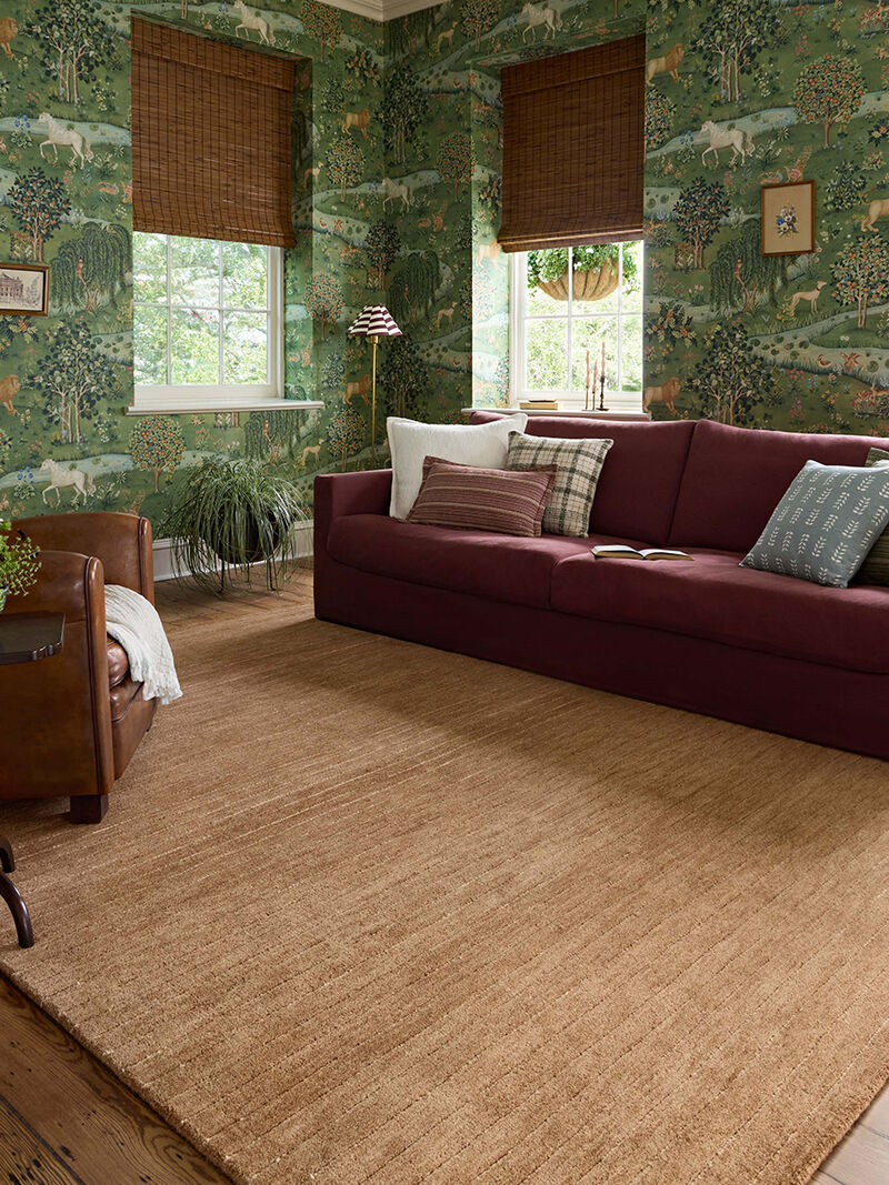 Henry HEY01 Rust/Natural 5' x 7'6" Rug image number 1