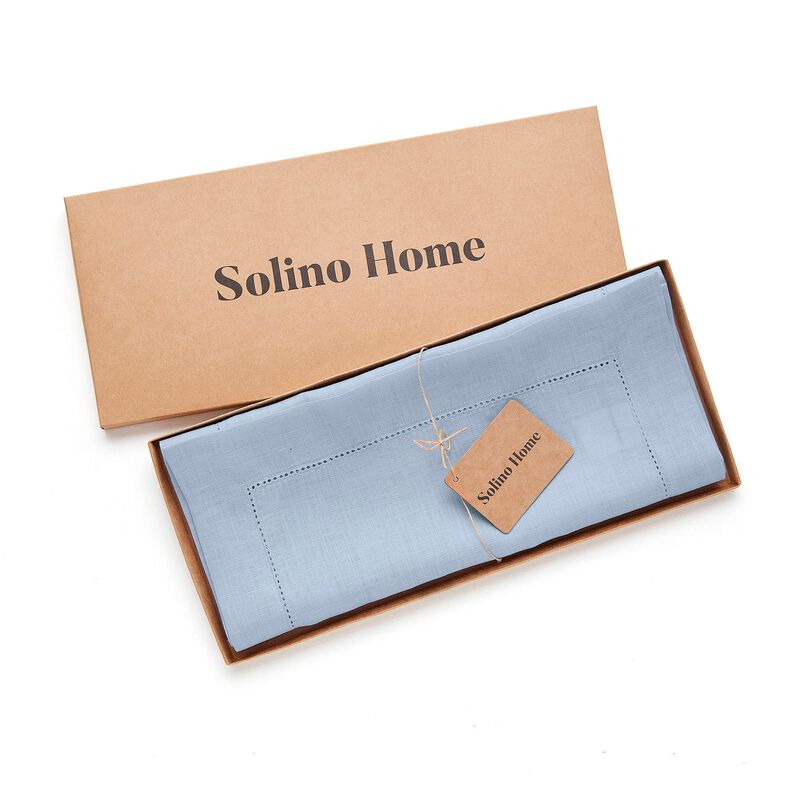 Linen Table Runner - Classic Hemstitch