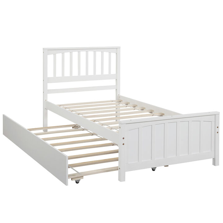 Streamdale Twin Size Platform Bed With Trundle