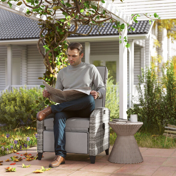 Hivvago Outdoor Recliner Patio Lounge Chair