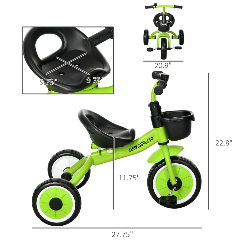 BreeBe Kids Adjustable Tricycle with Bell & Basket image number 2