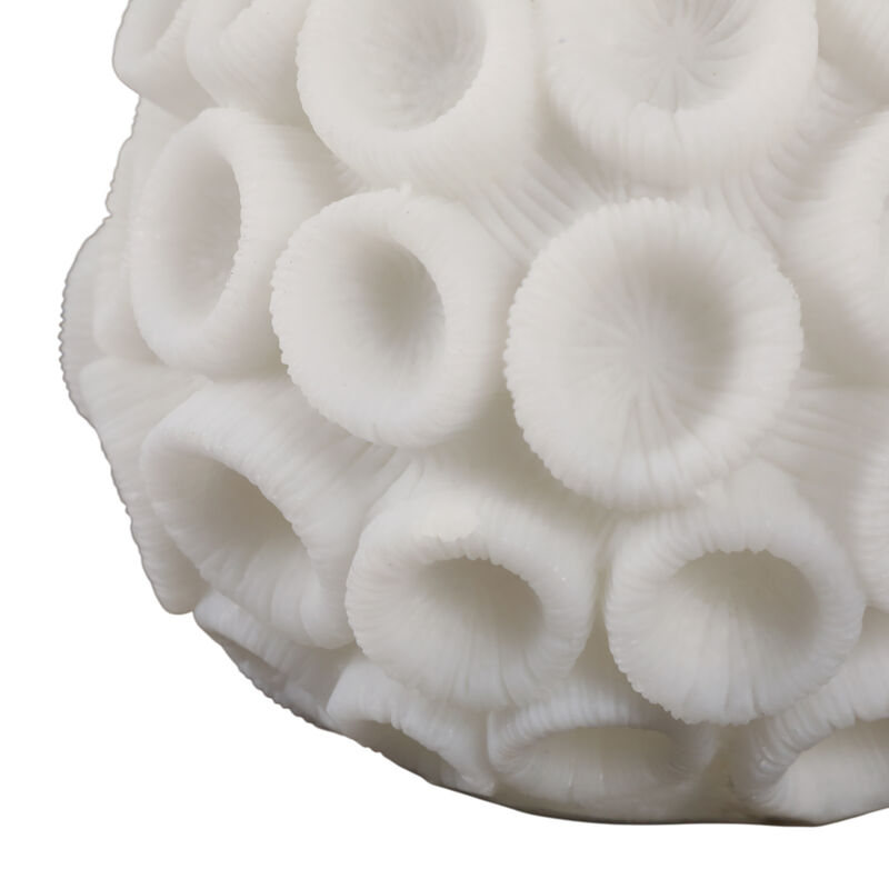 6" Round Coral Orb, Ivory image number 4