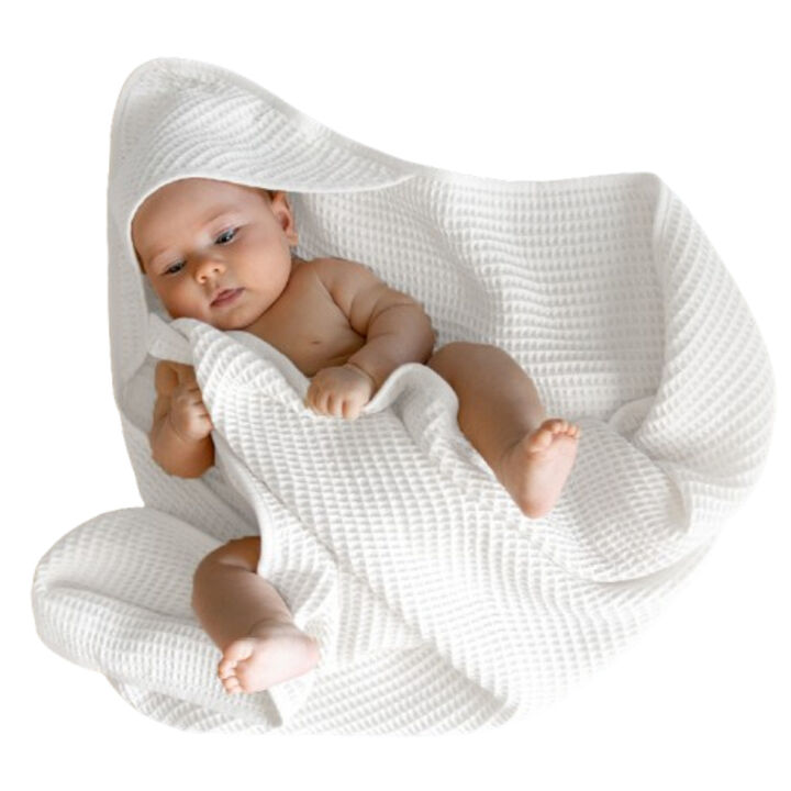 CleanBamboo® Waffle Hooded Baby Towel