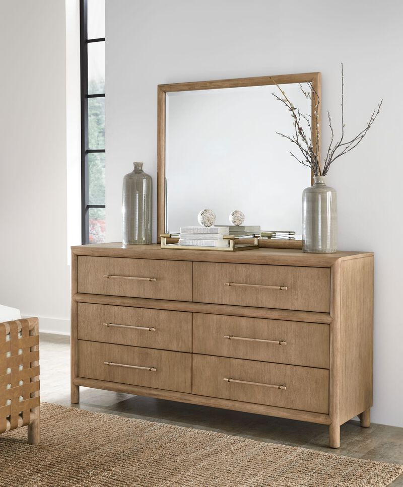 Dorsey Six Drawer Dresser in Granola image number 2