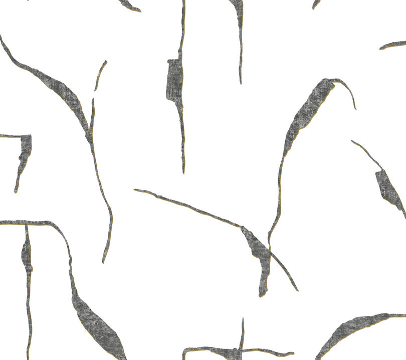 Ivory Coast Black & Gold Premium Peel + Stick Wallpaper