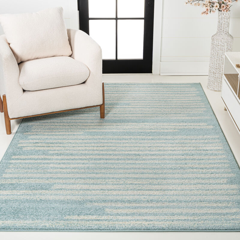 Khalil Modern Berber Stripe Area Rug