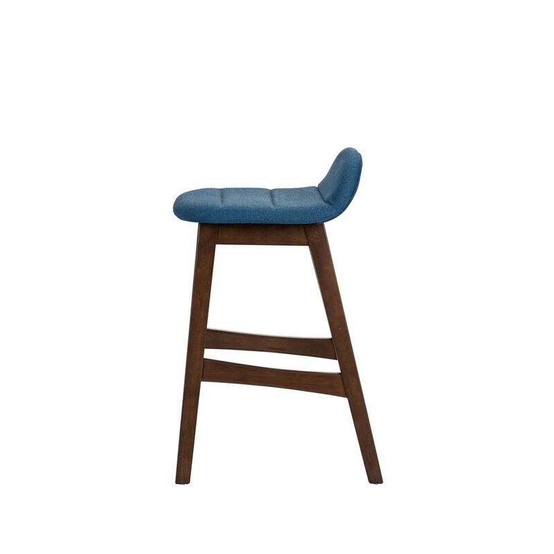 Liberty Furniture Space Savers 24 Inch Counter Chair - Blue (RTA)-Set of 2 in Satin Walnut image number 3
