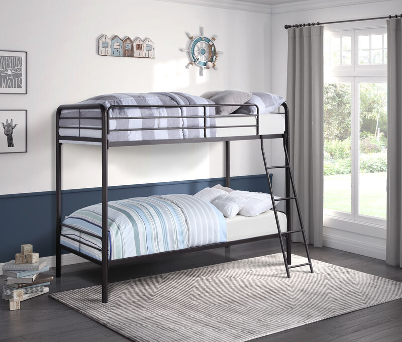 Lunar Twin/Twin Metal Bunk Bed