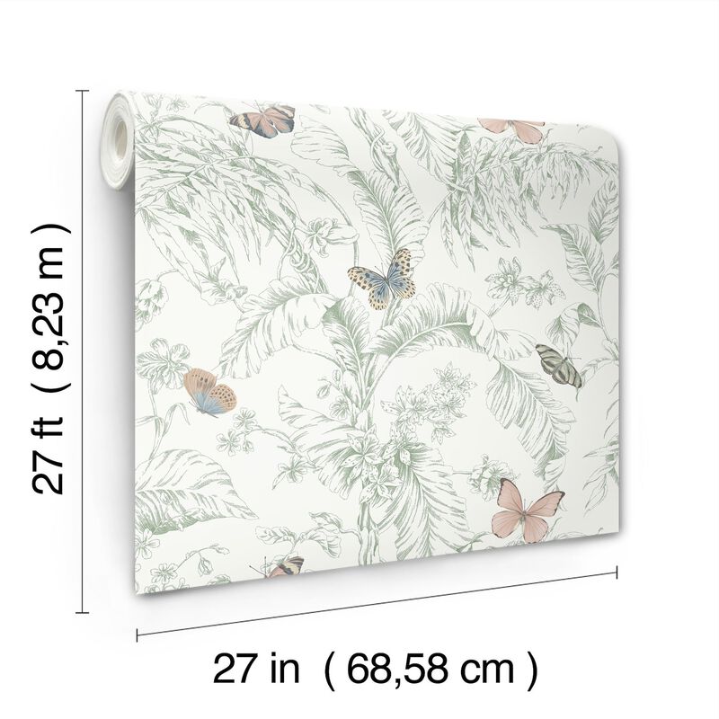 Papillon Blush Wallpaper (Double Roll) image number 8