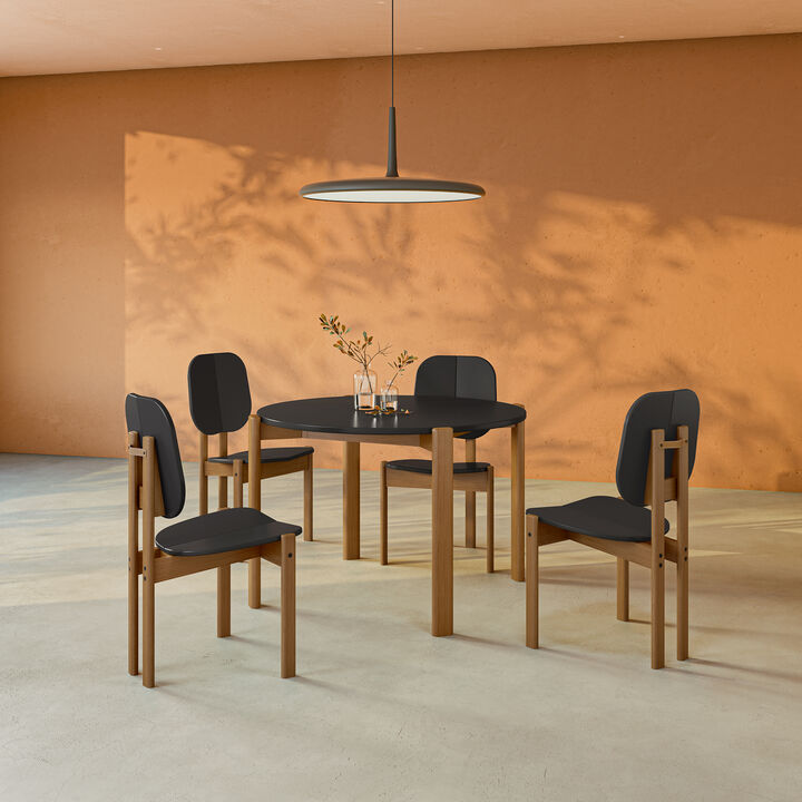 Gales Black Dining Chairs (Set of 4)