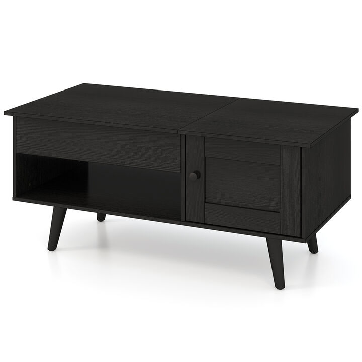 Lift Top Coffee Table with Storage and Hidden Compartment