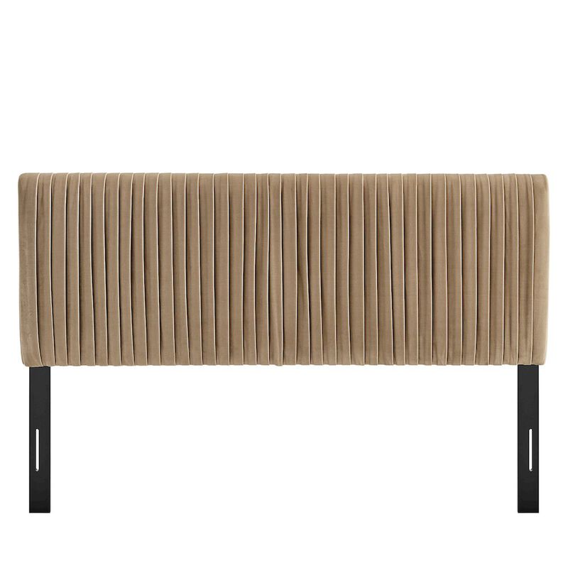 Eloise Stain-Resistant Performance Velvet Full Headboard image number 4