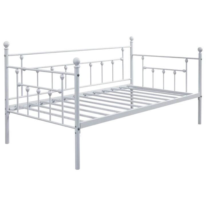 Durable Steel Farmhouse Daybed &ndash; Antique-Inspired Metal Bed Frame