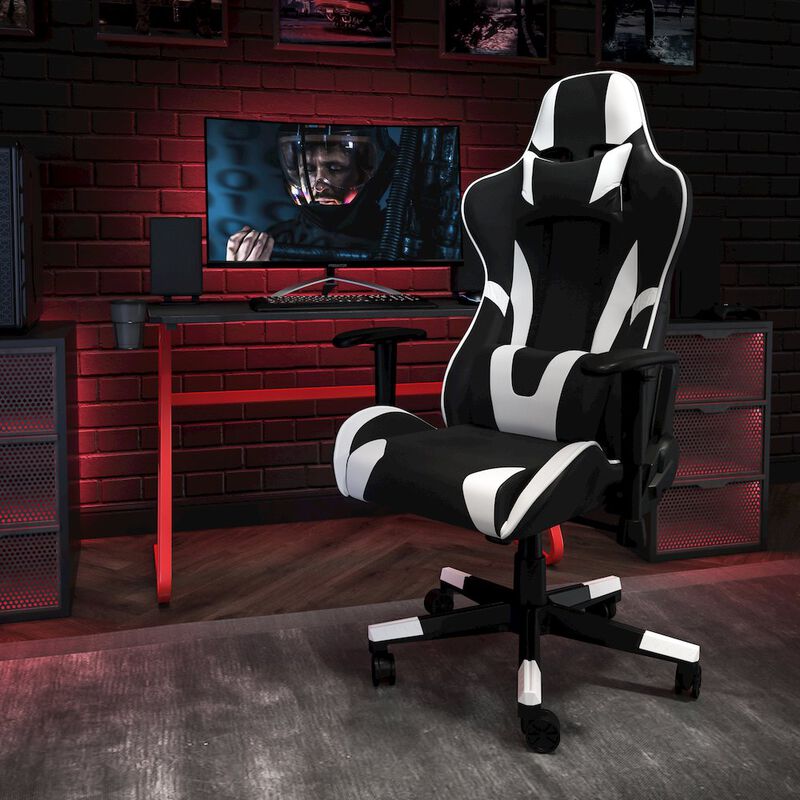 Flash Furniture Red Gaming Desk and Reclining Gaming Chair Set image number 7