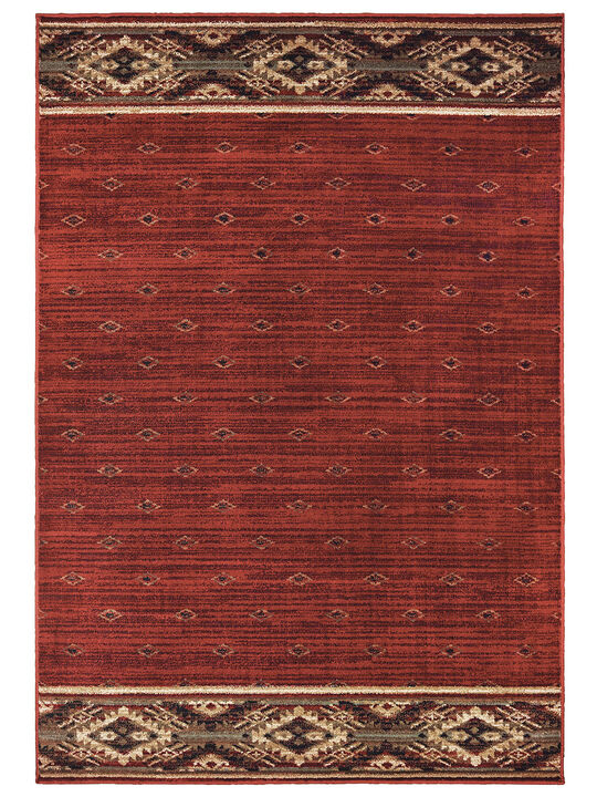 Woodlands 9652C 3'10" x 5'5" Red Rug