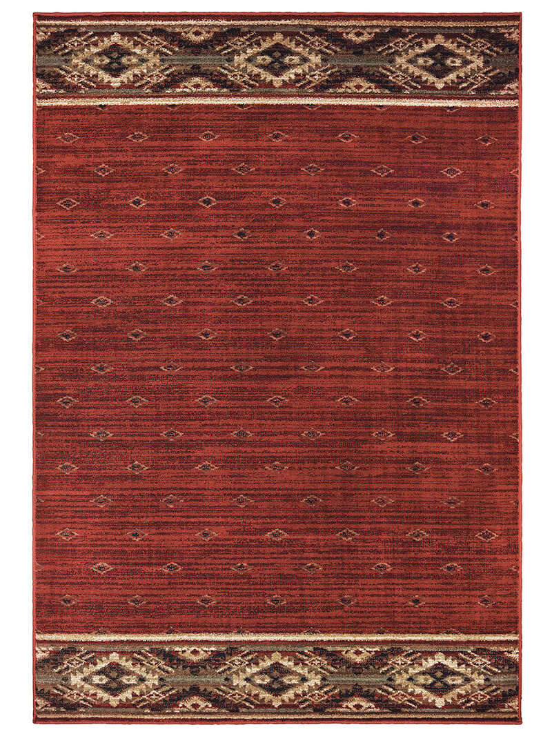 Woodlands 9652C 3'10" x 5'5" Red Rug image number 0