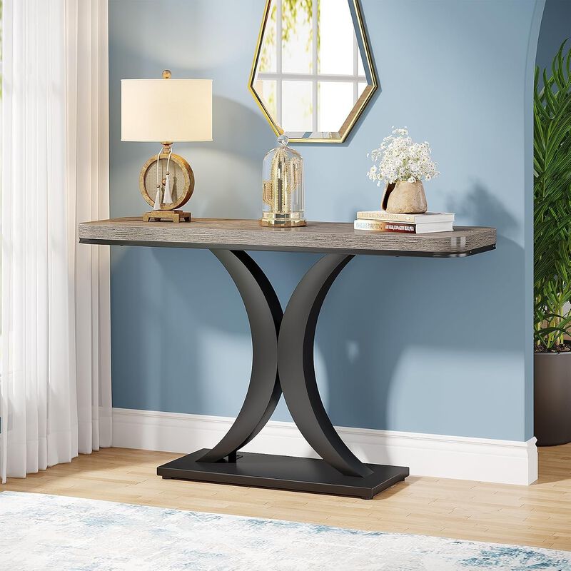 Tribesigns Industrial Wood Console Table image number 2