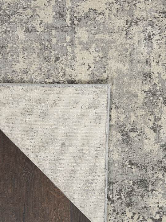 Rustic Textures RUS07 Gray/Beige 3'11" x 5'11" Rug