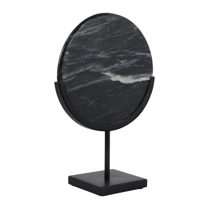 12x8" Marble Disc On Stand