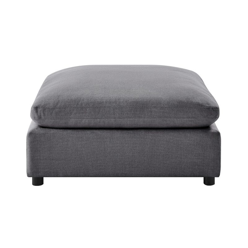 Comfort Pointe Casella Charcoal Fabric Ottoman