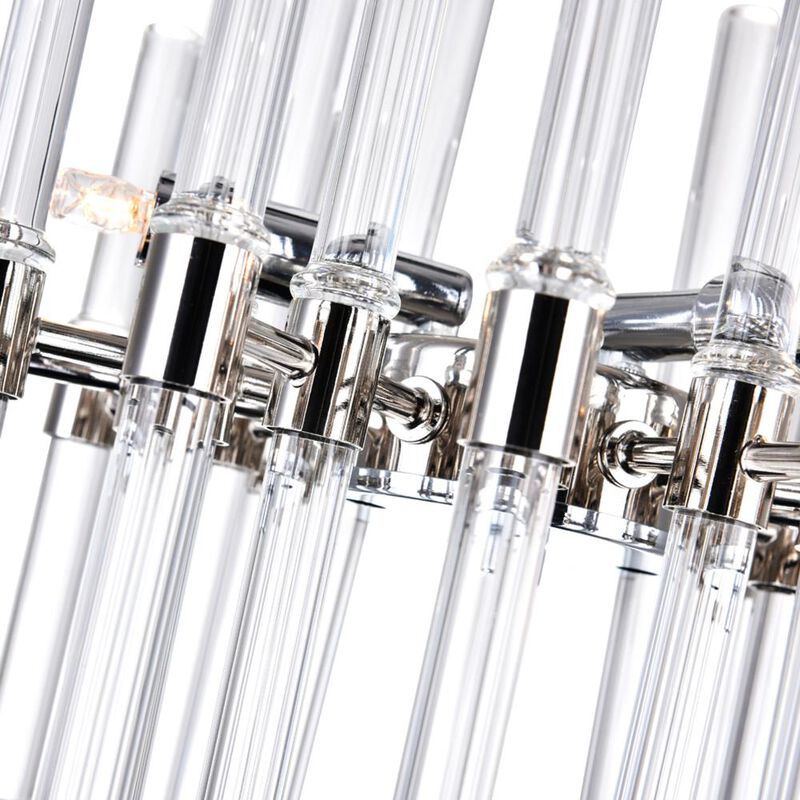 Miroir 6 Light Mini Chandelier With Polished Nickel Finish