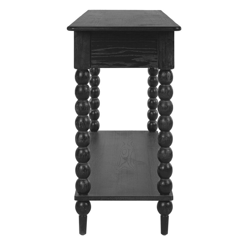 Christopher Knight Home Isra Retro Wood Console Table with 2 Drawers and Shelf image number 4