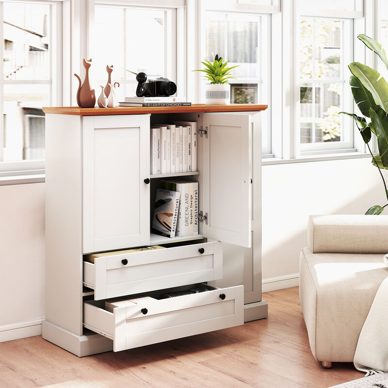 Multi-Purpose Kitchen Storage Cabinet – Buffet Sideboard with 3 Doors & 2 Drawers