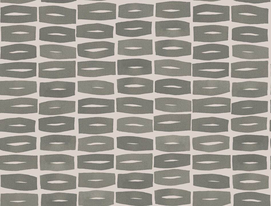 Modernist Motif Carbon Black Wallpaper