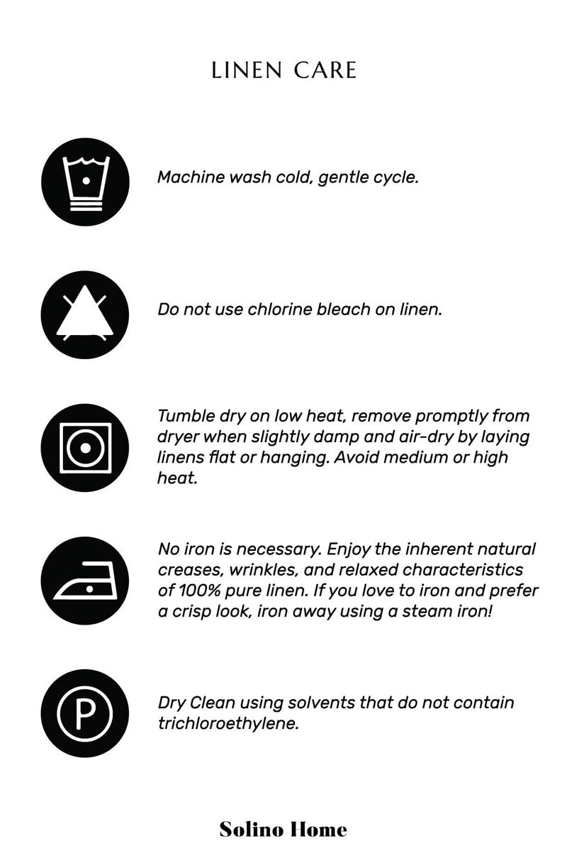 Solino Home 100% Pure Linen Dinner Napkins 20 x 20 Inch Set of 4 - Contempo