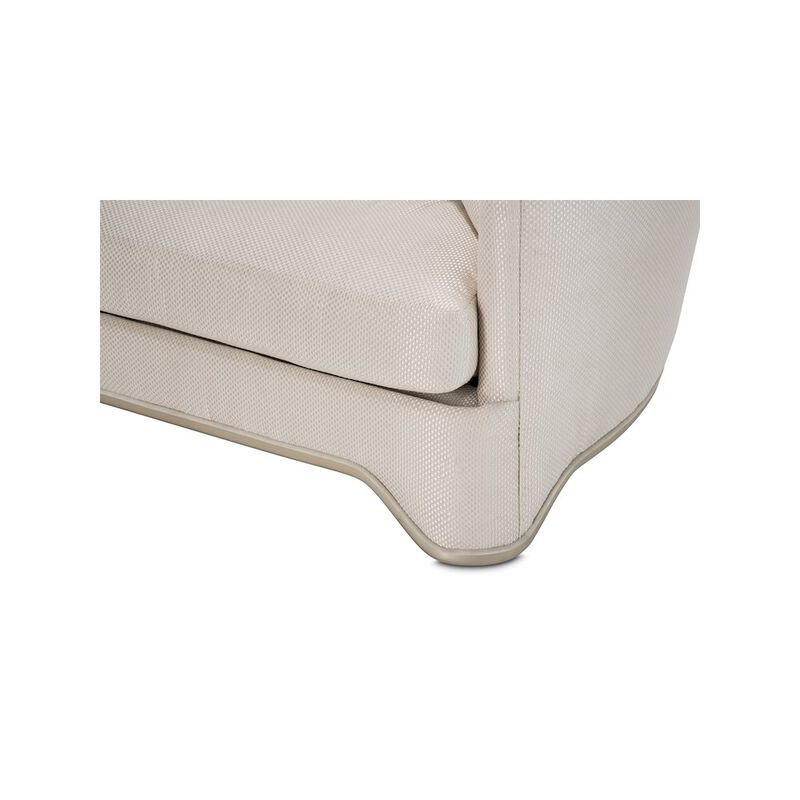 Michael Amini London Place Chair and a Half - Champagne