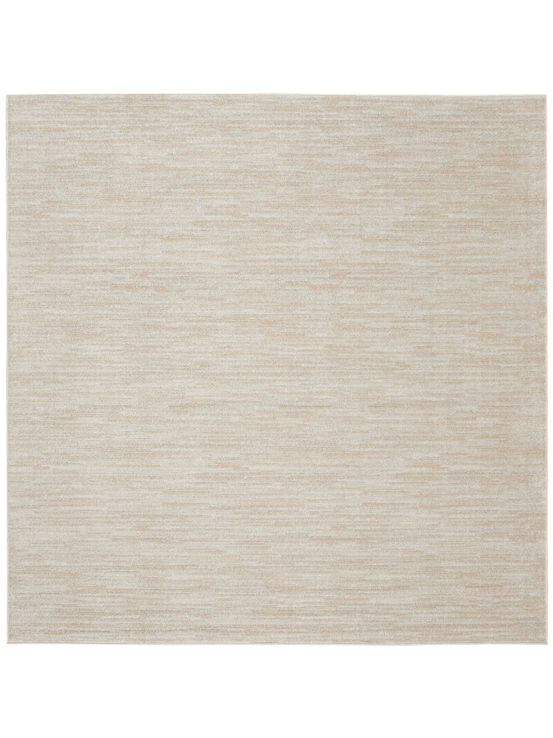 Nourison Essentials NRE01 Ivory/Beige 5' x Square Rug image number 0
