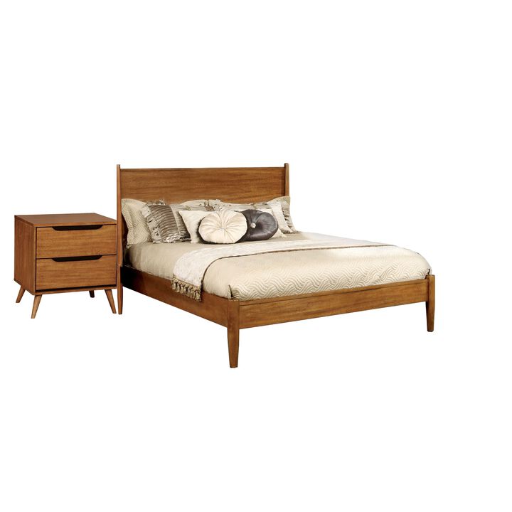 Bedroom Set, Wood &ndash; 2 Piece Set with Nightstand