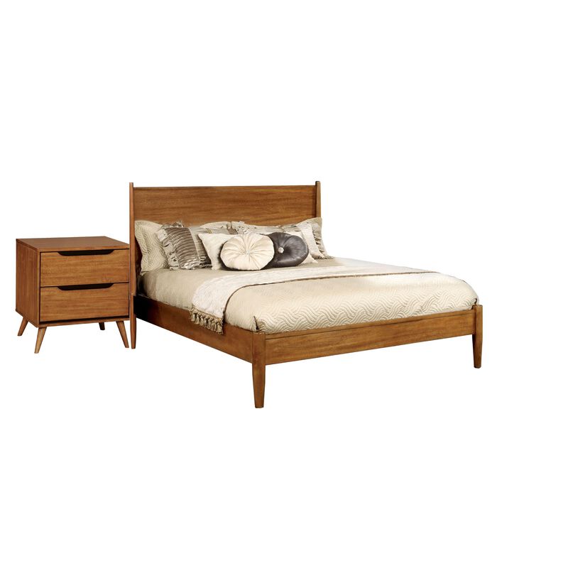 Bedroom Set, Wood &ndash; 2 Piece Set with Nightstand image number 0