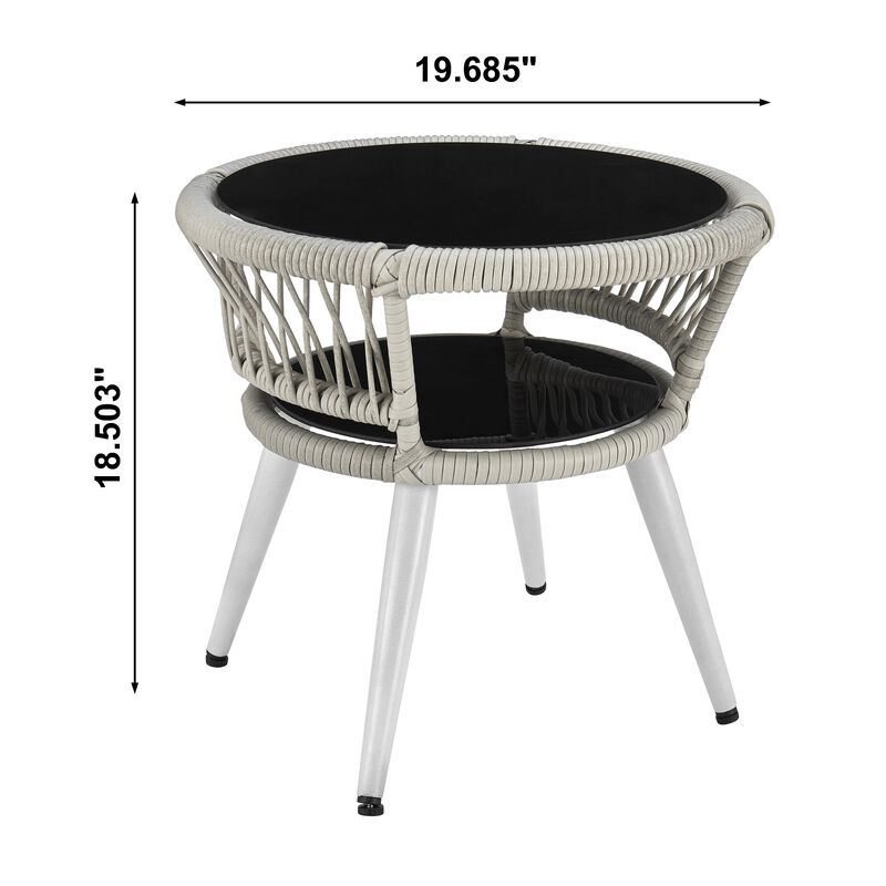 Monaco Gray Patio Set