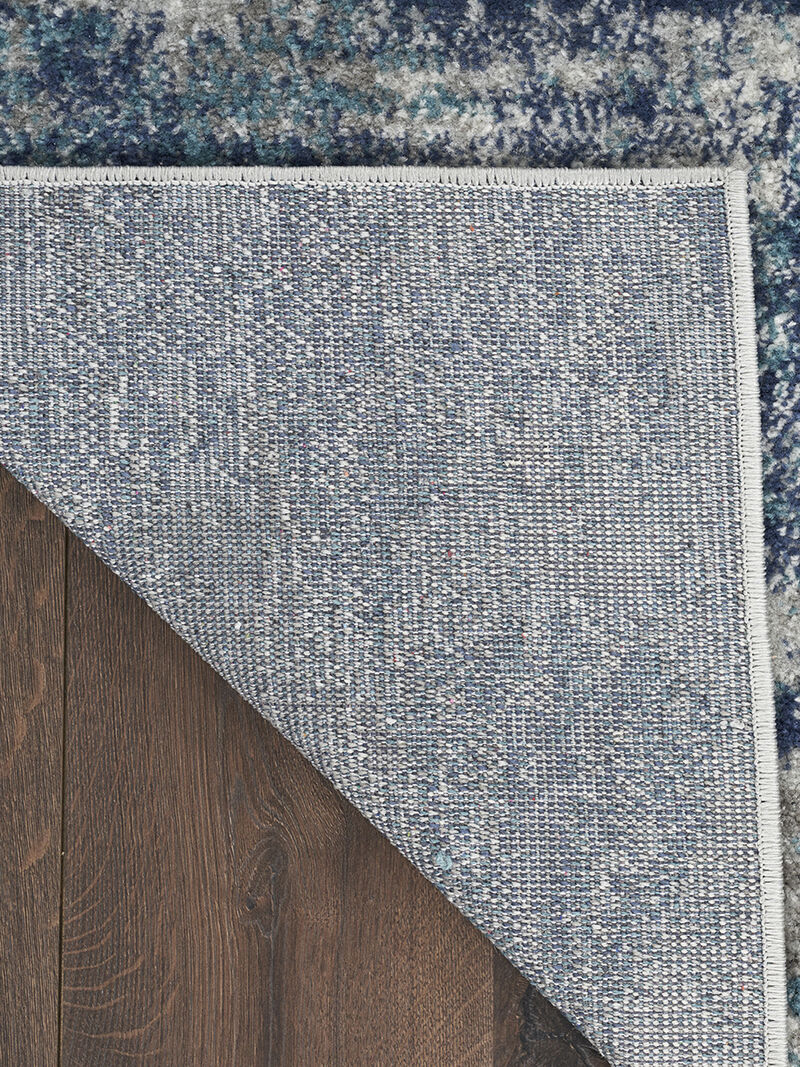 Passion PSN36 Ivory/Teal 2'2" x 10' Rug image number 1