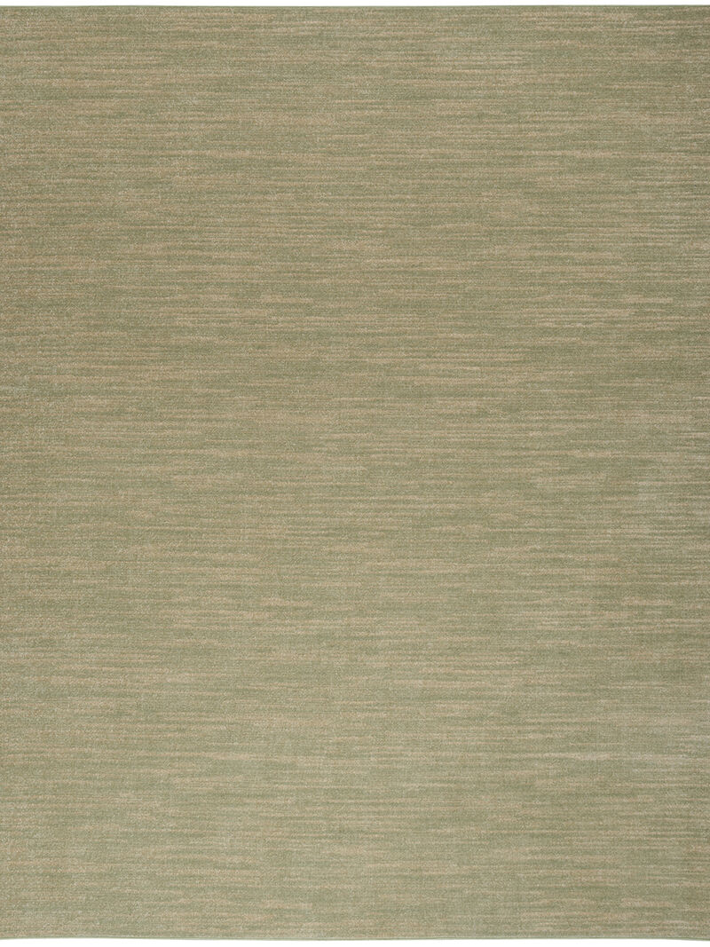 Nourison Essentials NRE01 Green/Gold 7' x 10' Rug image number 0