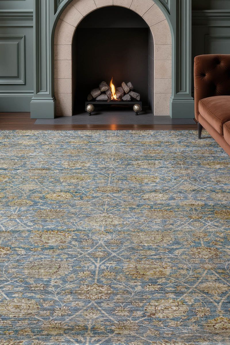 Aristo AR3 Blue 9' x 12' Rug image number 1